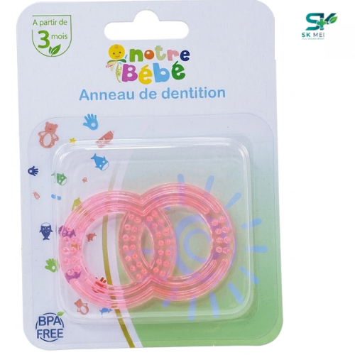 Anneau de Dentition Refrigerable "Notre Bébé" – Sans BPA (Dès 3 mois)